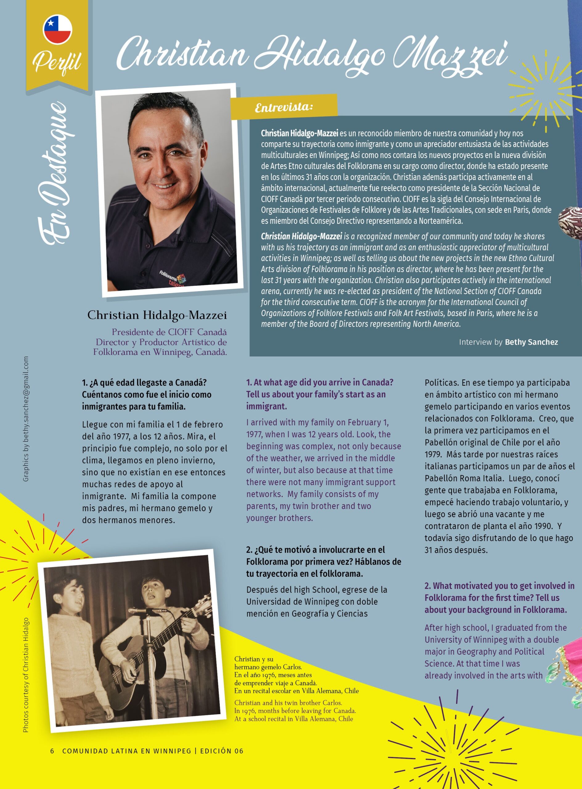 Perfil en Destaque Christian Hidalgo PG1